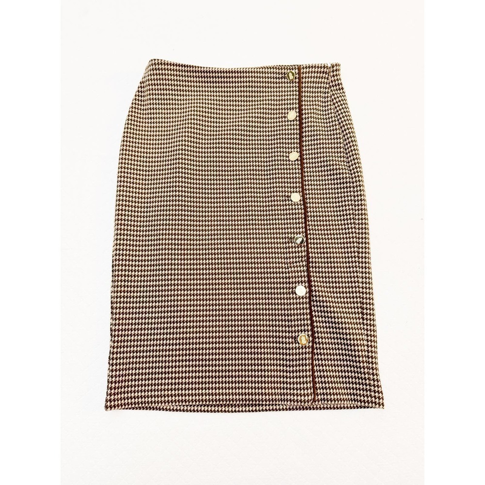 Lauren Ralph Lauren Size PM/M Hounds Tooth Pencil Skirtx